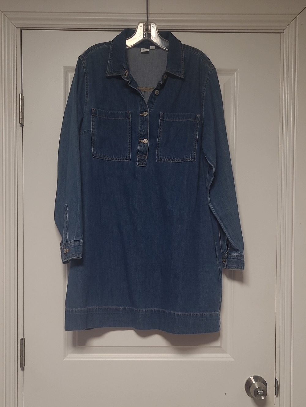 GAP Blue Denim Shirt Dress - Picture 1 of 8